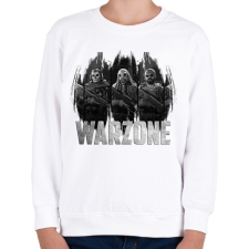 PRINTFASHION COD: Warzone - Gyerek pulóver - Fehér gyerek pulóver, kardigán
