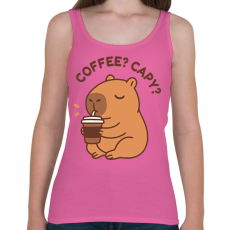 PRINTFASHION Coffee? Capy? - Női atléta - Rózsaszín