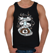 PRINTFASHION coffee.halloween - Férfi atléta - Fekete atléta, trikó