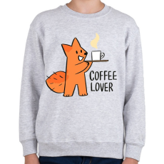 PRINTFASHION Coffee Lover - Gyerek pulóver - Sport szürke