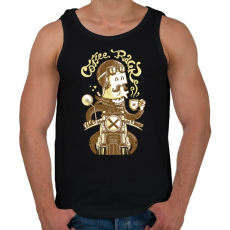 PRINTFASHION Coffee Racer - Férfi atléta - Fekete