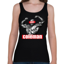 PRINTFASHION Coleman power - Női atléta - Fekete női trikó