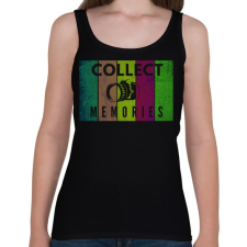 PRINTFASHION COLLECT MEMORIES - Női atléta - Fekete női trikó