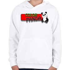 PRINTFASHION Color panda android game - Gyerek kapucnis pulóver - Fehér gyerek pulóver, kardigán