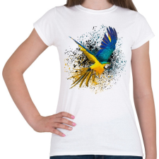 PRINTFASHION colorfullparot - Női póló - Fehér női póló