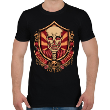 PRINTFASHION Colossal Titan - Férfi póló - Fekete férfi póló