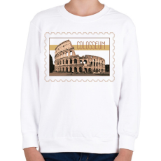 PRINTFASHION Colosseum - Gyerek pulóver - Fehér