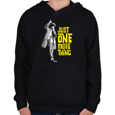 PRINTFASHION Columbo hadnagy - Gyerek kapucnis pulóver - Fekete