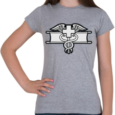 PRINTFASHION Combat Medic - Női póló - Sport szürke női póló