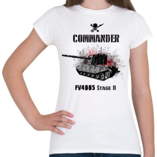 PRINTFASHION commander fv4005 - Női póló - Fehér
