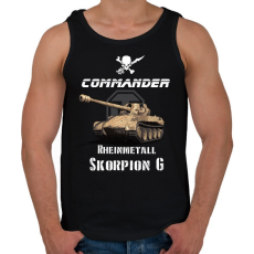 PRINTFASHION commander-scorpion g - Férfi atléta - Fekete