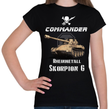 PRINTFASHION commander-scorpion g - Női póló - Fekete női póló