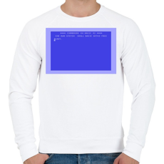 PRINTFASHION Commodore 64 - Férfi pulóver - Fehér
