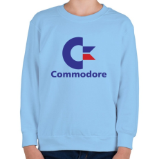 PRINTFASHION Commodore - Gyerek pulóver - Világoskék