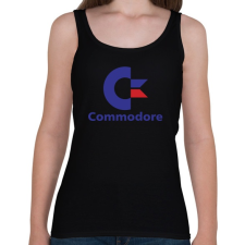 PRINTFASHION Commodore - Női atléta - Fekete női trikó
