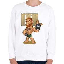 PRINTFASHION Conor McGregor - Gyerek pulóver - Fehér gyerek pulóver, kardigán