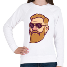 PRINTFASHION Conor McGregor - Női pulóver - Fehér női pulóver, kardigán