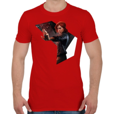 PRINTFASHION Control - Férfi póló - Piros