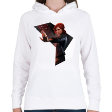 PRINTFASHION Control - Női kapucnis pulóver - Fehér