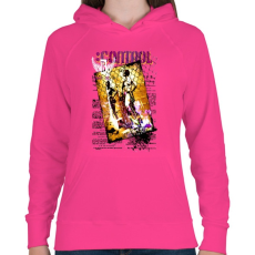 PRINTFASHION CONTROL - Női kapucnis pulóver - Fukszia