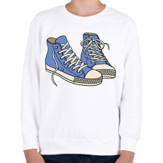 PRINTFASHION Converse Sneakers - Gyerek pulóver - Fehér