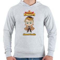 PRINTFASHION Cookie Run Kingdom - Almond Cookie - Férfi kapucnis pulóver - Sport szürke