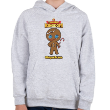 PRINTFASHION Cookie Run Kingdom - GingerBrave - Gyerek kapucnis pulóver - Sport szürke gyerek pulóver, kardigán