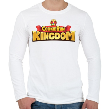 PRINTFASHION Cookie Run Kingdom - Logo - Férfi hosszú ujjú póló - Fehér férfi póló