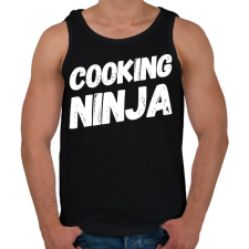 PRINTFASHION Cooking ninja - Férfi atléta - Fekete atléta, trikó