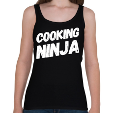 PRINTFASHION Cooking ninja - Női atléta - Fekete