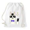 PRINTFASHION cool alpaca - Sportzsák, Tornazsák - Fehér