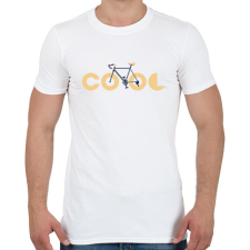PRINTFASHION COOL biker - Férfi póló - Fehér férfi póló