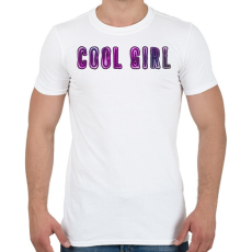 PRINTFASHION cool girl - Férfi póló - Fehér