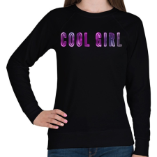 PRINTFASHION cool girl - Női pulóver - Fekete női pulóver, kardigán