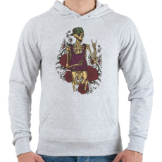 PRINTFASHION Cool guy - Férfi kapucnis pulóver - Sport szürke