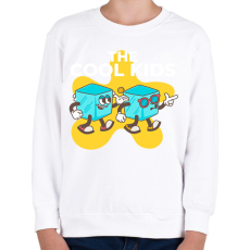 PRINTFASHION Cool kids - Gyerek pulóver - Fehér