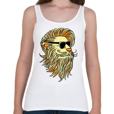 PRINTFASHION Cool Lion - Női atléta - Fehér
