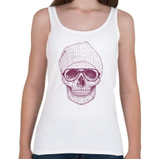 PRINTFASHION Cool skull - Női atléta - Fehér