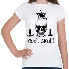 PRINTFASHION cool skull - Női póló - Fehér