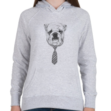 PRINTFASHION Cooldog - Női kapucnis pulóver - Sport szürke női pulóver, kardigán