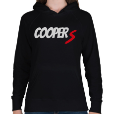 PRINTFASHION COOPER S - Női kapucnis pulóver - Fekete