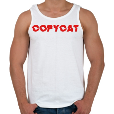 PRINTFASHION Copy cat - Férfi atléta - Fehér