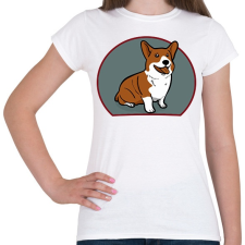 PRINTFASHION Corgi mindenek felett  - Női póló - Fehér női póló