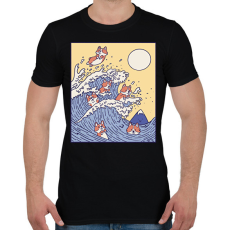PRINTFASHION Corgik - Férfi póló - Fekete