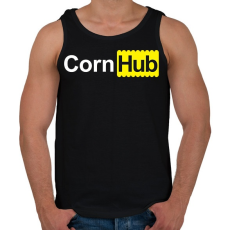 PRINTFASHION CornHub - Férfi atléta - Fekete