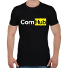 PRINTFASHION CornHub - Férfi póló - Fekete