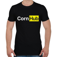 PRINTFASHION CornHub - Férfi póló - Fekete férfi póló