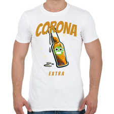 PRINTFASHION CORONA EXTRA - Férfi póló - Fehér férfi póló