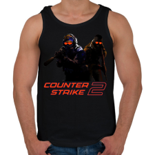 PRINTFASHION Counter-strike 2 - Férfi atléta - Fekete atléta, trikó