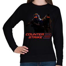 PRINTFASHION Counter-strike 2 - Női pulóver - Fekete